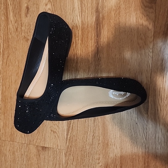 Black Bling Flats - Picture 3 of 8